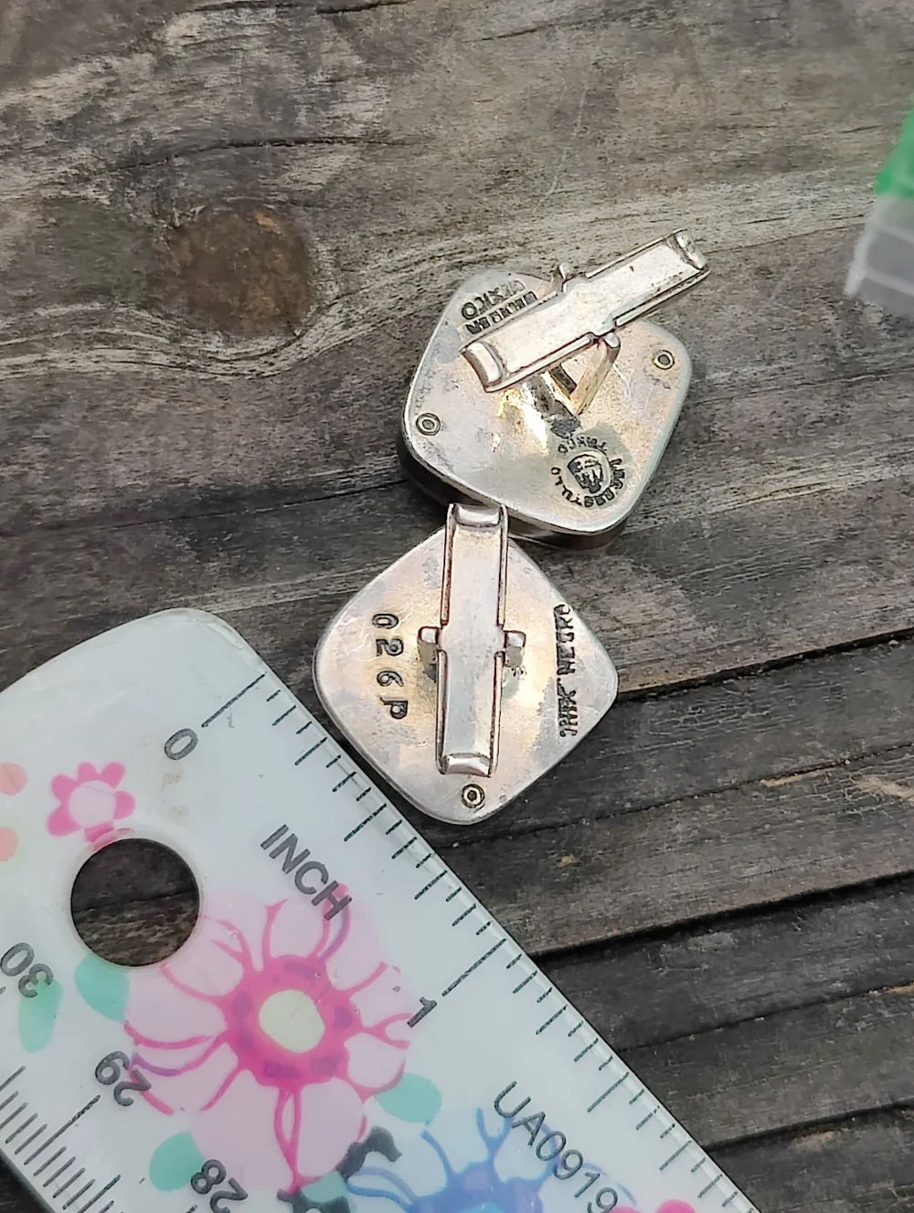 Vintage Sterling Silver Los Castillos Cufflinks